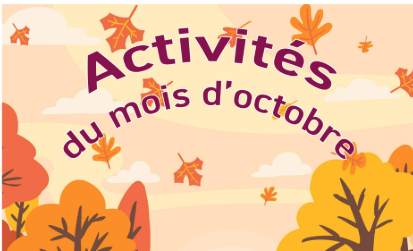 activités mois d’octobre